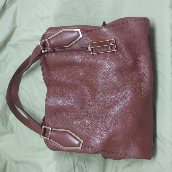 Luxury Calvin Klein Pebble Leather Handbag - Picture 1 of 16